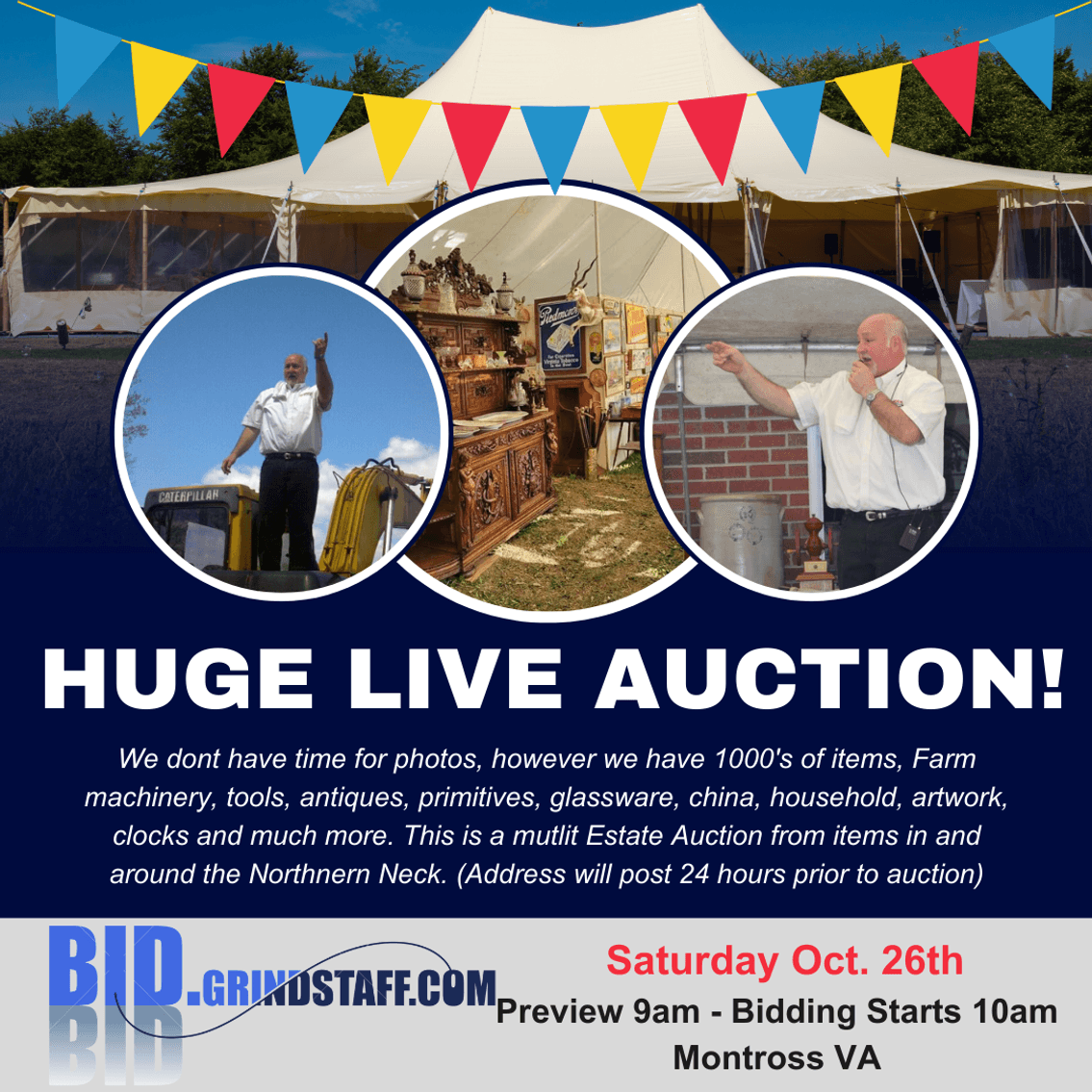 Image for LIVE AUCTION MONTROSS, VIRGINIA