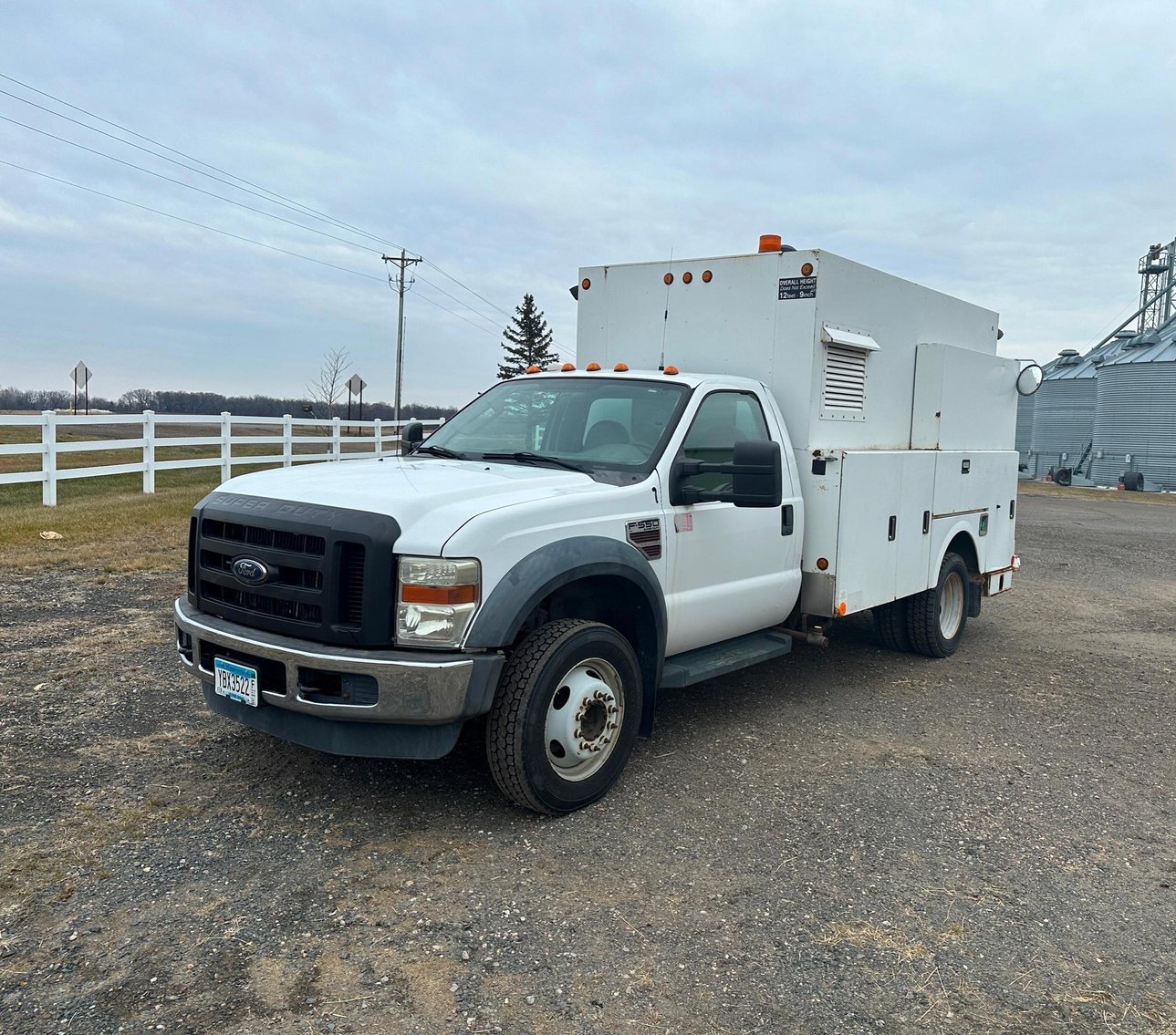 Fleet Vehicles: 2015 Transit Van, 2008 Ford F-550 XL, 2005 Peterbilt