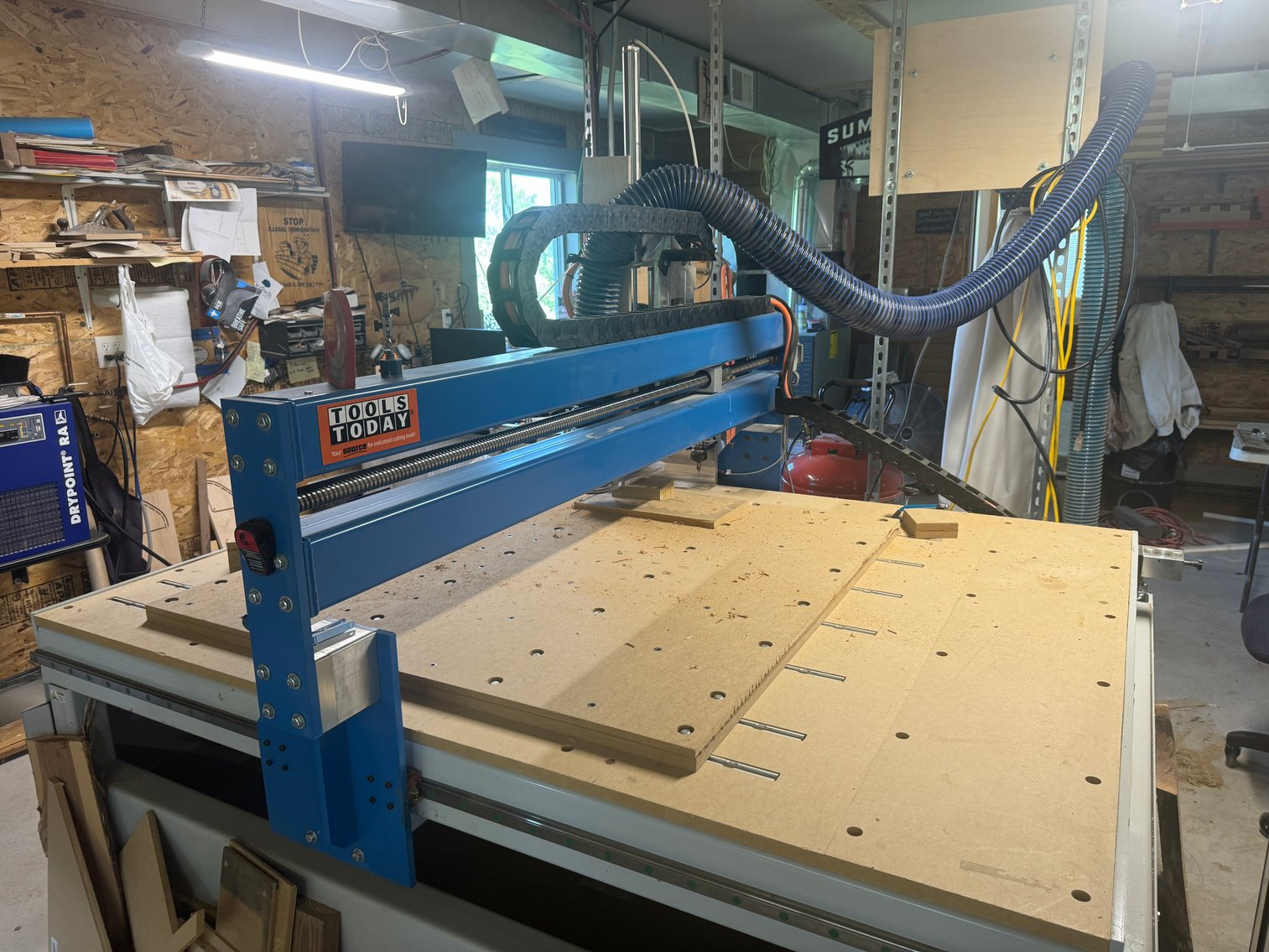 2016 Shop Sabre Wood CNC Rotor 4860 & Castair Dual Head Compressor