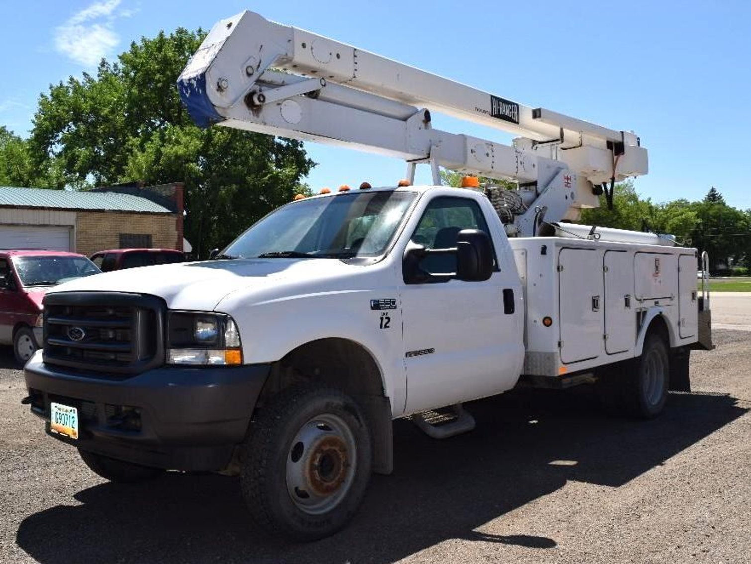 2002 Ford F-550 4X4 Terex Boom - 1984 Military Case JI Loader