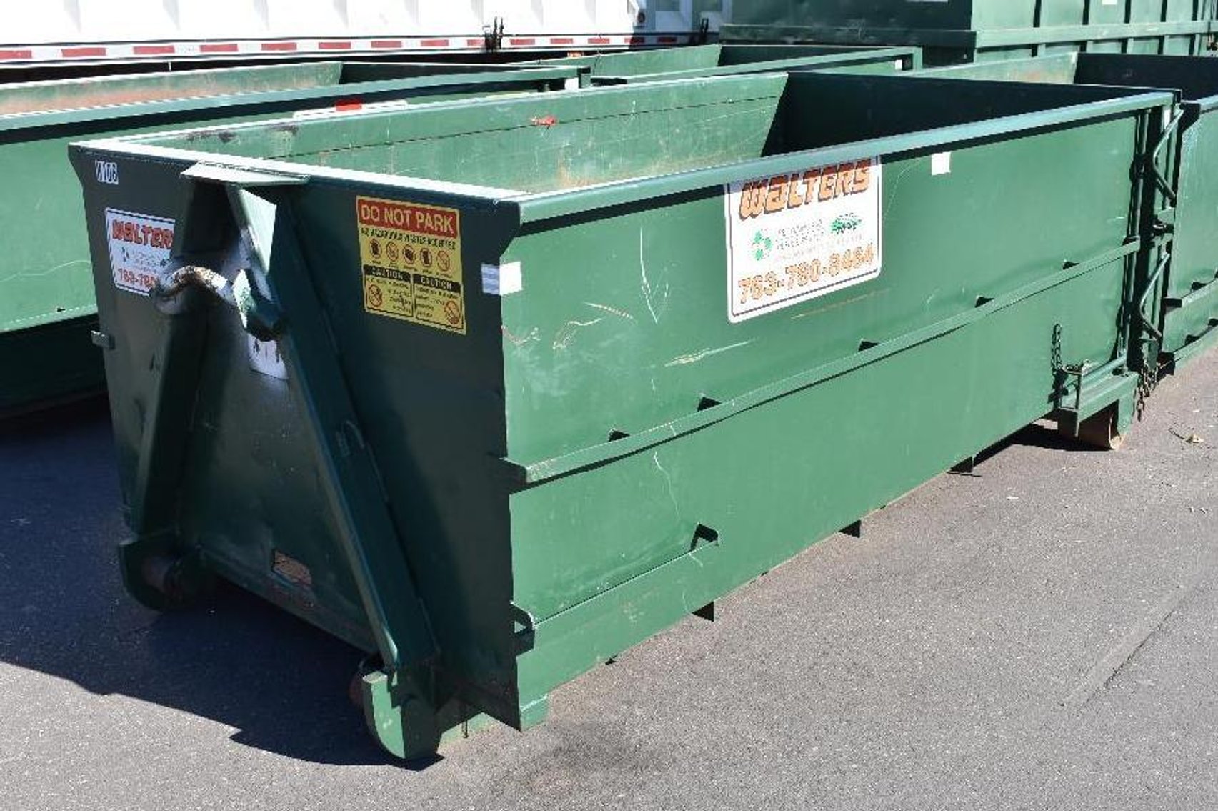 Roll off Truck and (12) Boxes, Case 721 Loader, and Cat 236B3 Skid Loader