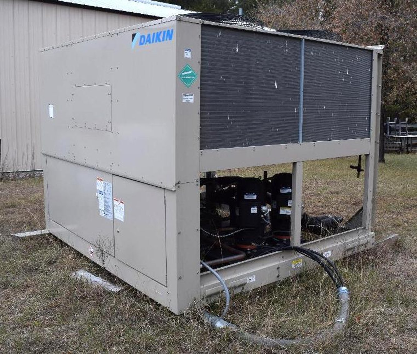 School Gym Equipment, Roof Top A/C Unit, (2) Vehicles, Tables and Chairs