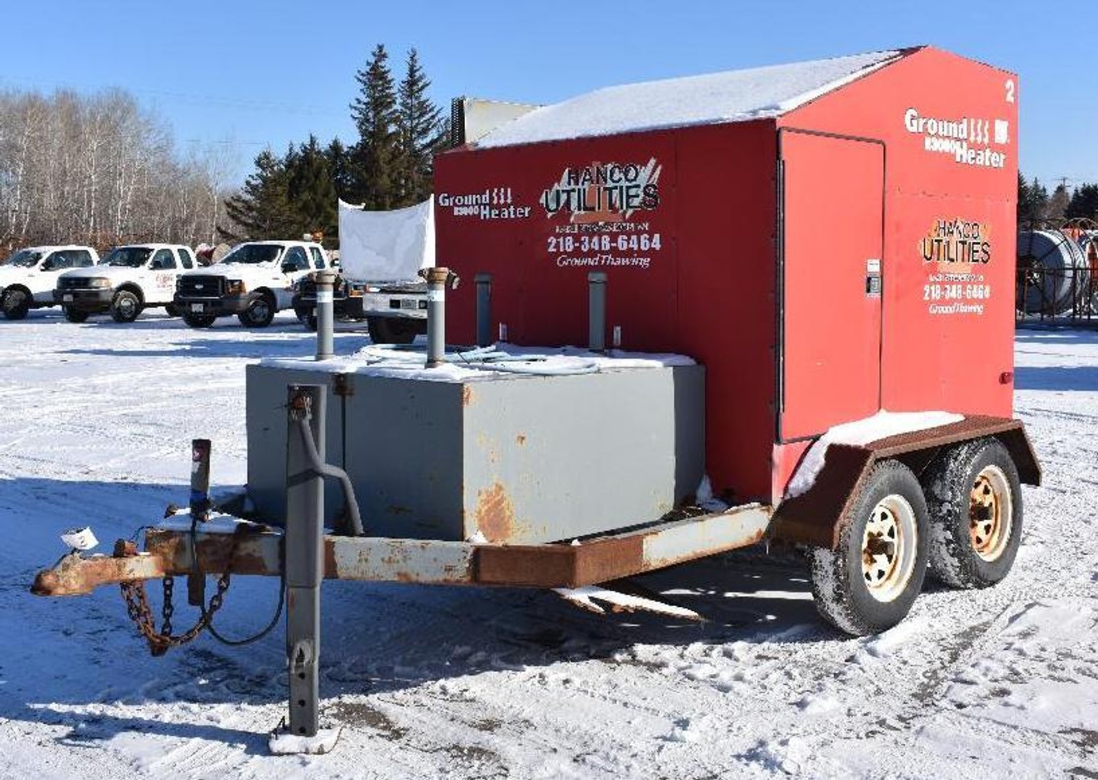 Commercial Fleet Trucks, (2) Ground Heaters and 2014 Felling Step Deck Trailer