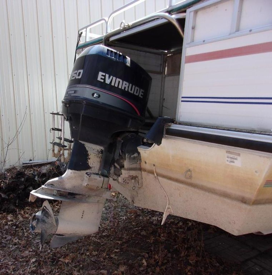 1996 24' Lowe Deck Boat and Trailer