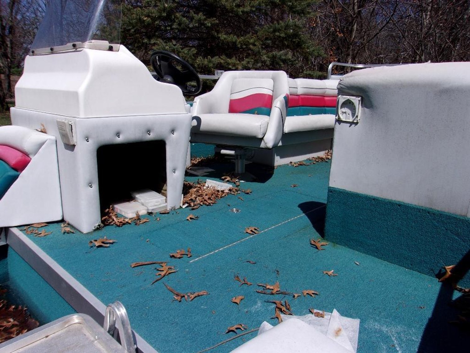 1996 24' Lowe Deck Boat and Trailer