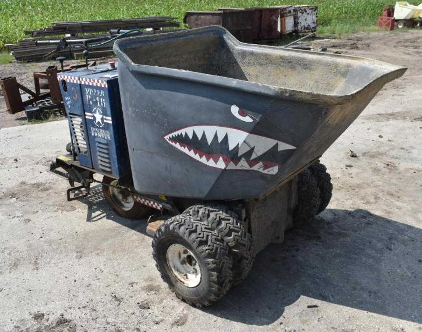 1999 Peterbilt Semi, Case Excavator, Masonry & General Shop Tools