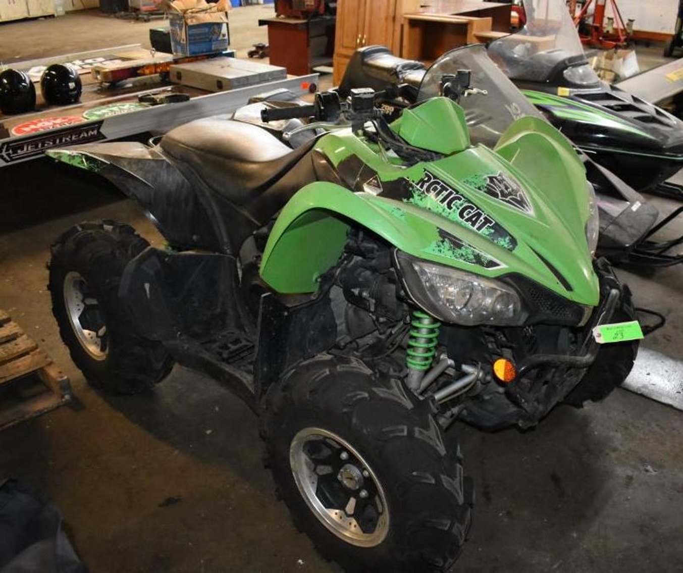 Automotive Repair Shop Equipment, (2) Arctic Cat Snowmobiles & Arctic Cat 450 XC EFI ATV