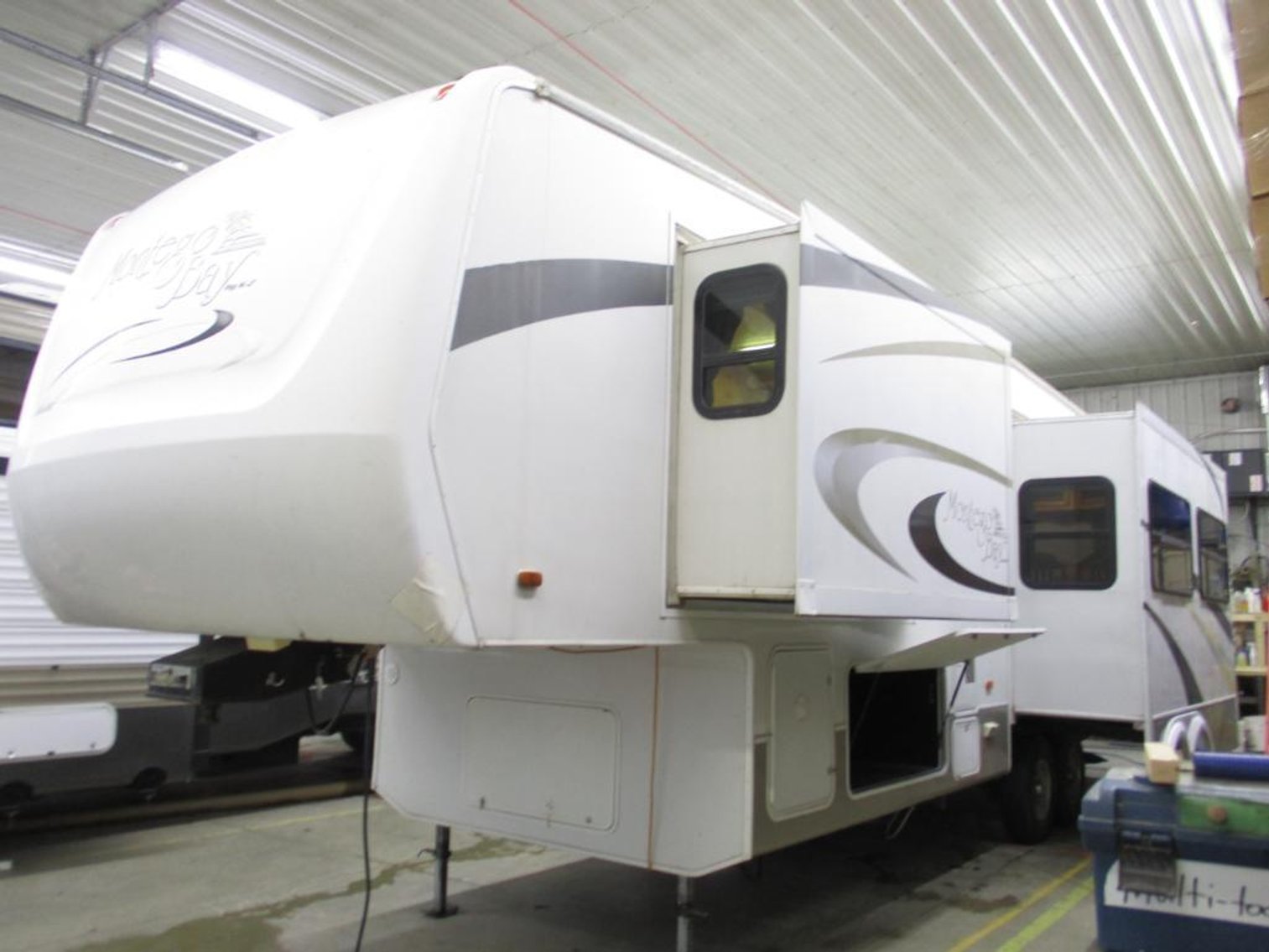 (17) Campers, (4) Motorhomes, 1969 Camaro SS Clone, 2015 Ice Castle, & (2) Trailers