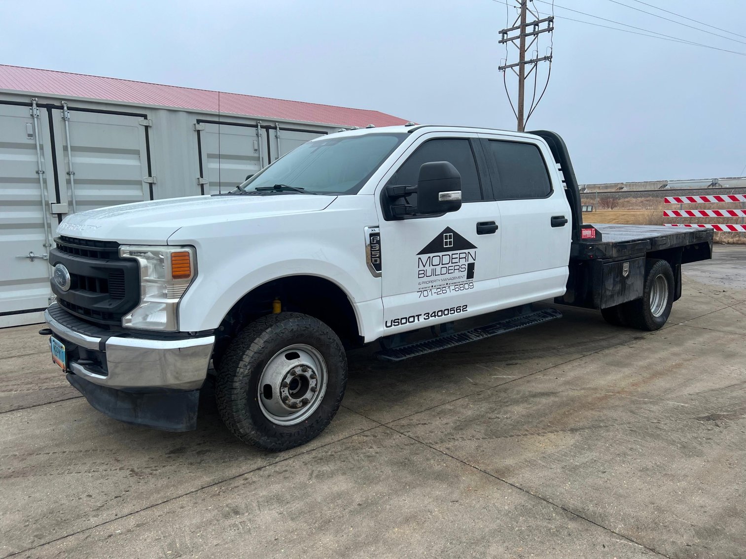 2020 Ford F350, 14’ Commercial Garage Door, & Store Returns
