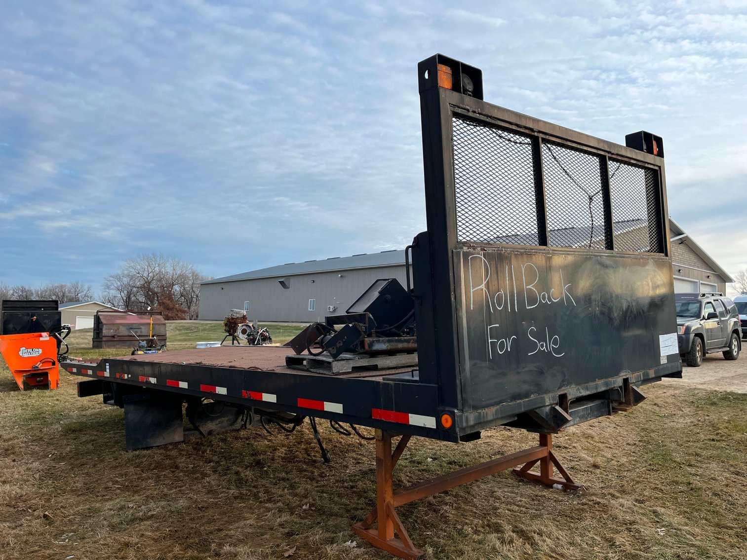 1989 Boss 546MK58-2 Propane Material Handler & Taylor Steel Wrecker Body