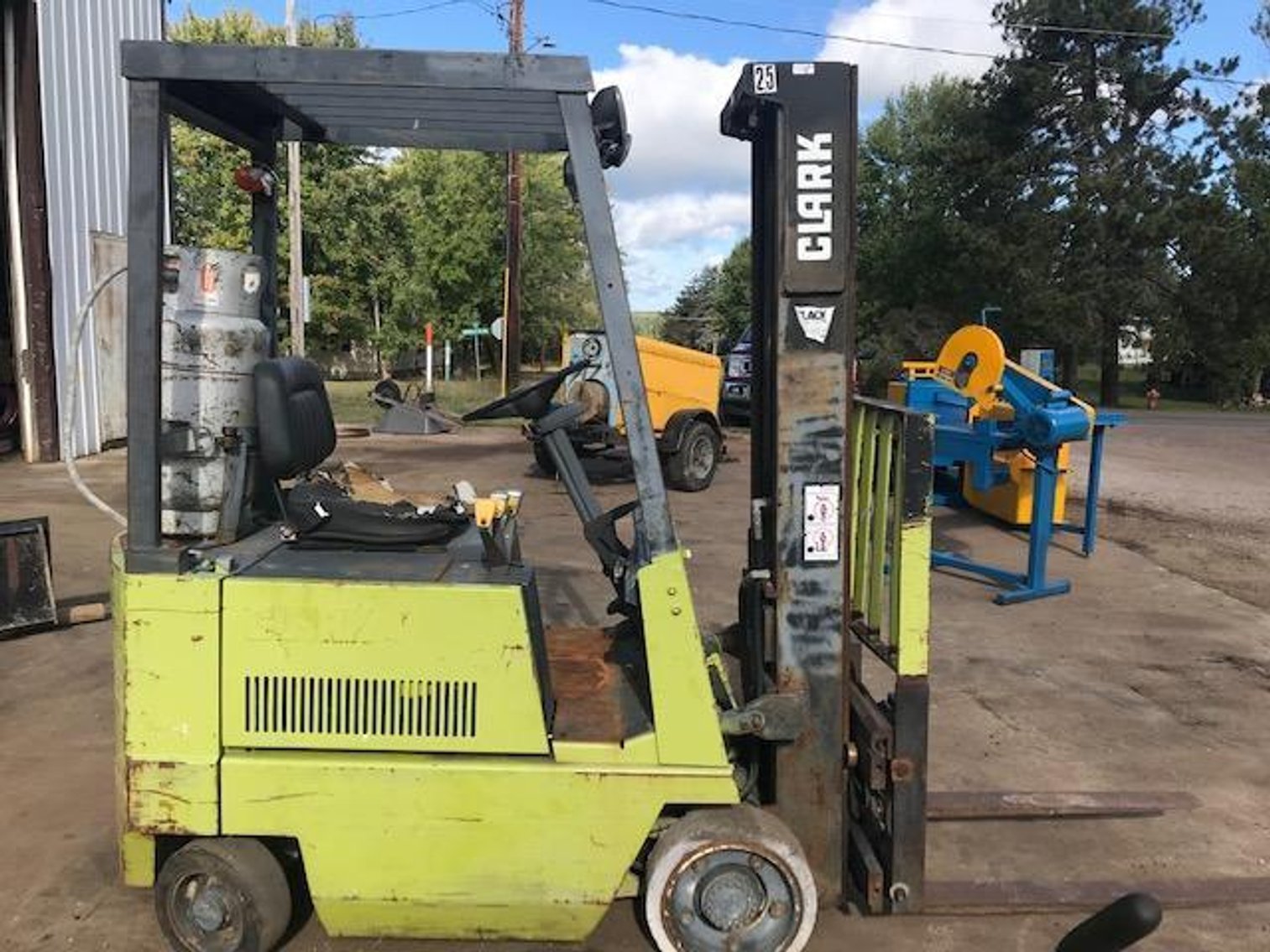 Forklifts, Portable Welder, Propane Heaters, Shop Equipment