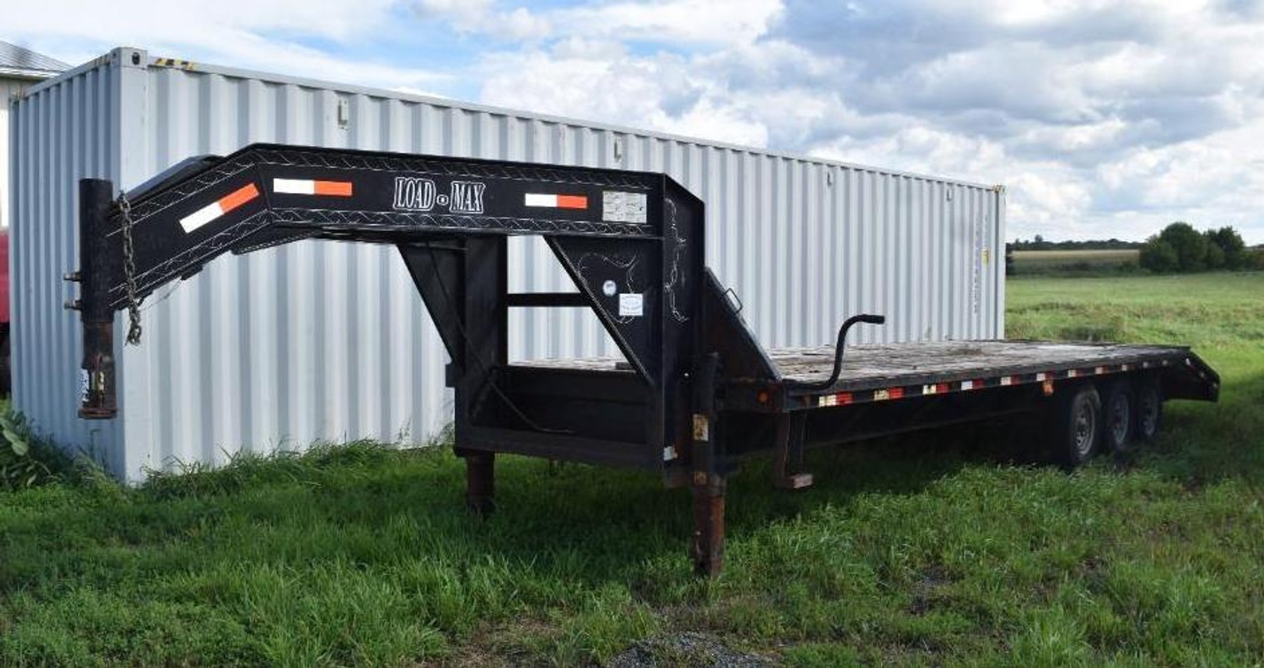 2003 Chevrolet CB C45 Contractors Dump Truck & 2005 Load-Max 28' Tri-Axle Gooseneck Trailer