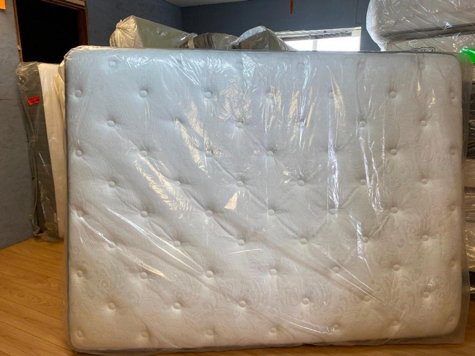 Surplus King and Queen Mattresses, Floor Tile, Closet Organizer