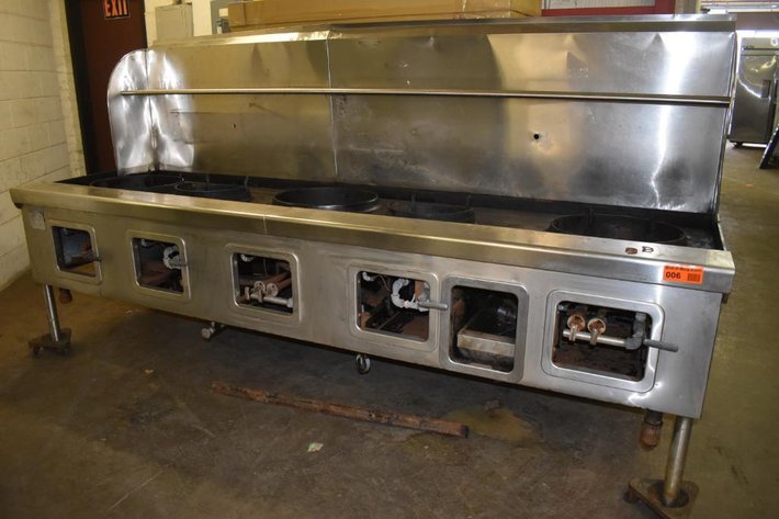 Image for Robert Yick Company Cast Iron Wok Range With (5) Burners