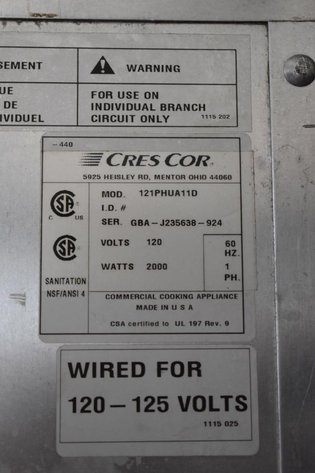 Image for Crescor Rolling Warming Rack