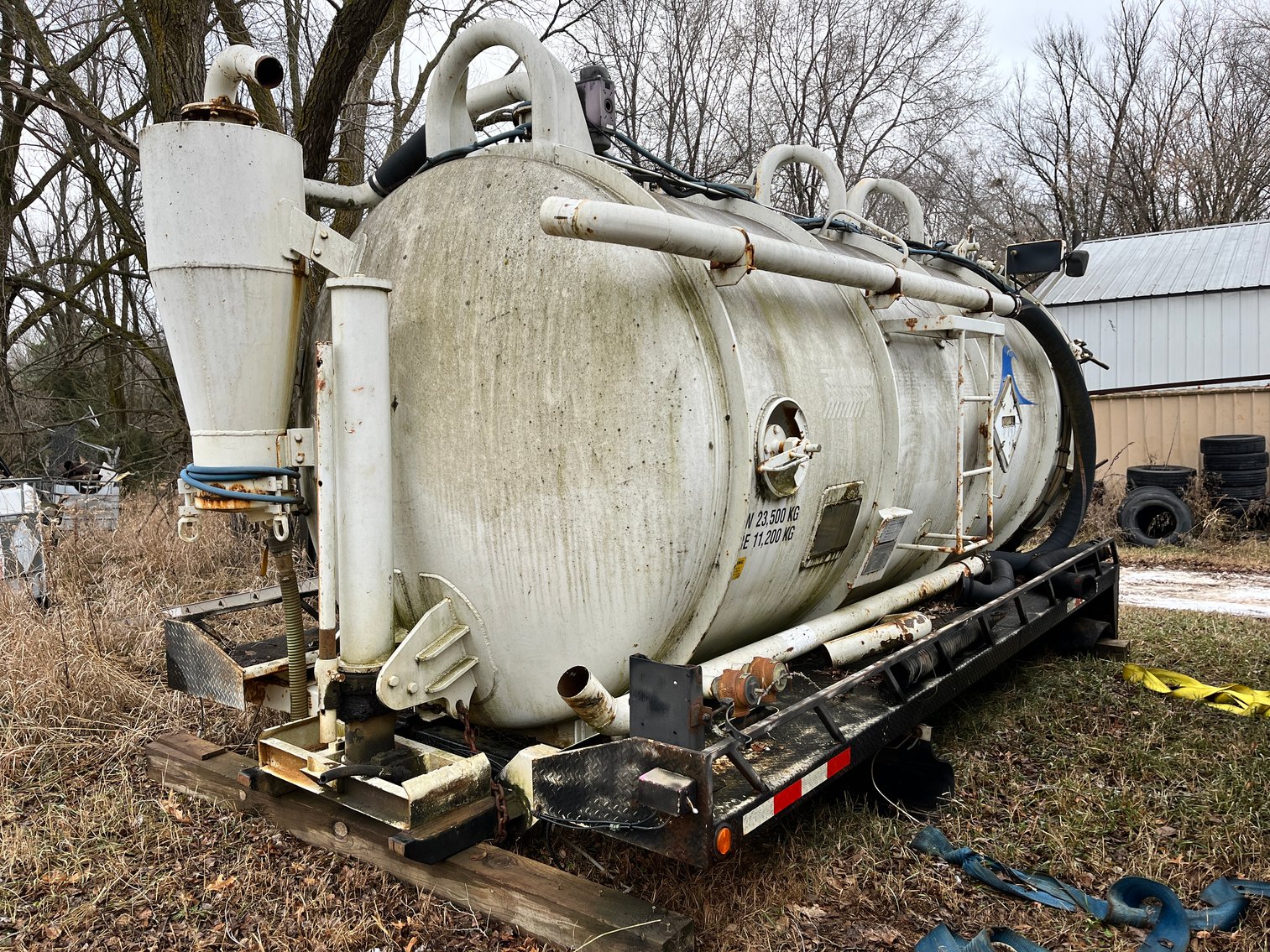 1998 International Paystar 5000, J Craft 18' Aluminum Dump Box & Equipment (132891)