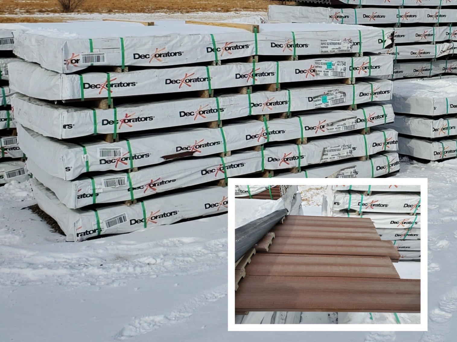 Surplus Lumber Yard Material: New Composite Decking, Windows, Doors, Lumber (134942)
