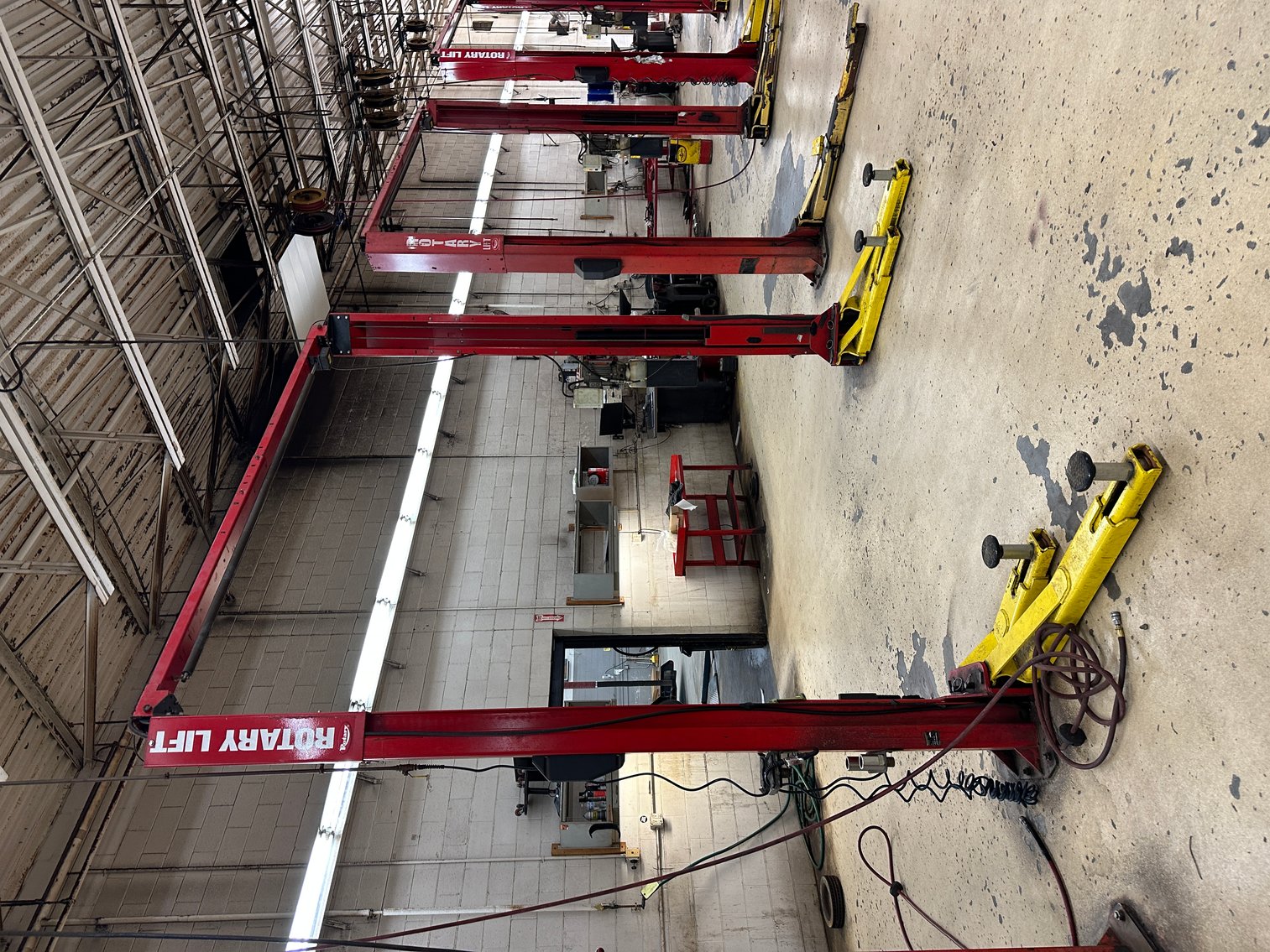 Automotive Surplus: Hoists, New Tires, Hose Reels, Tools, Office Furniture (135563)