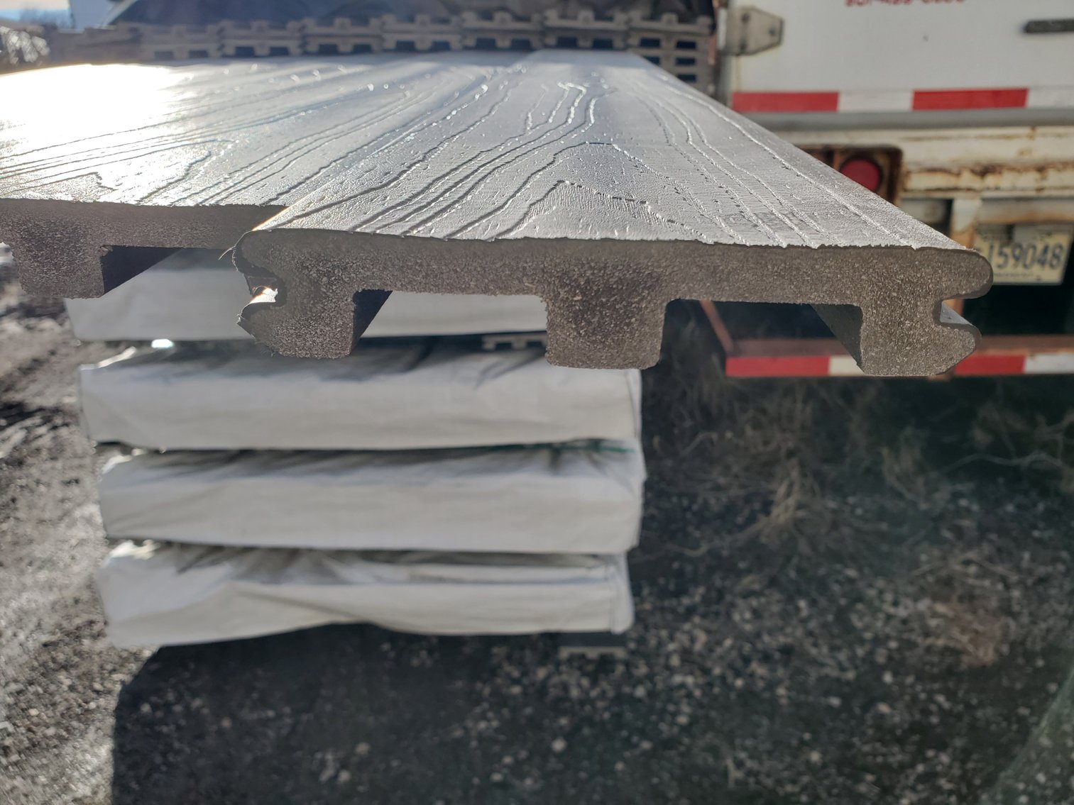 Deckorators 16' Slotted Composite Deck Boards, Color: Hana Brown (120777)