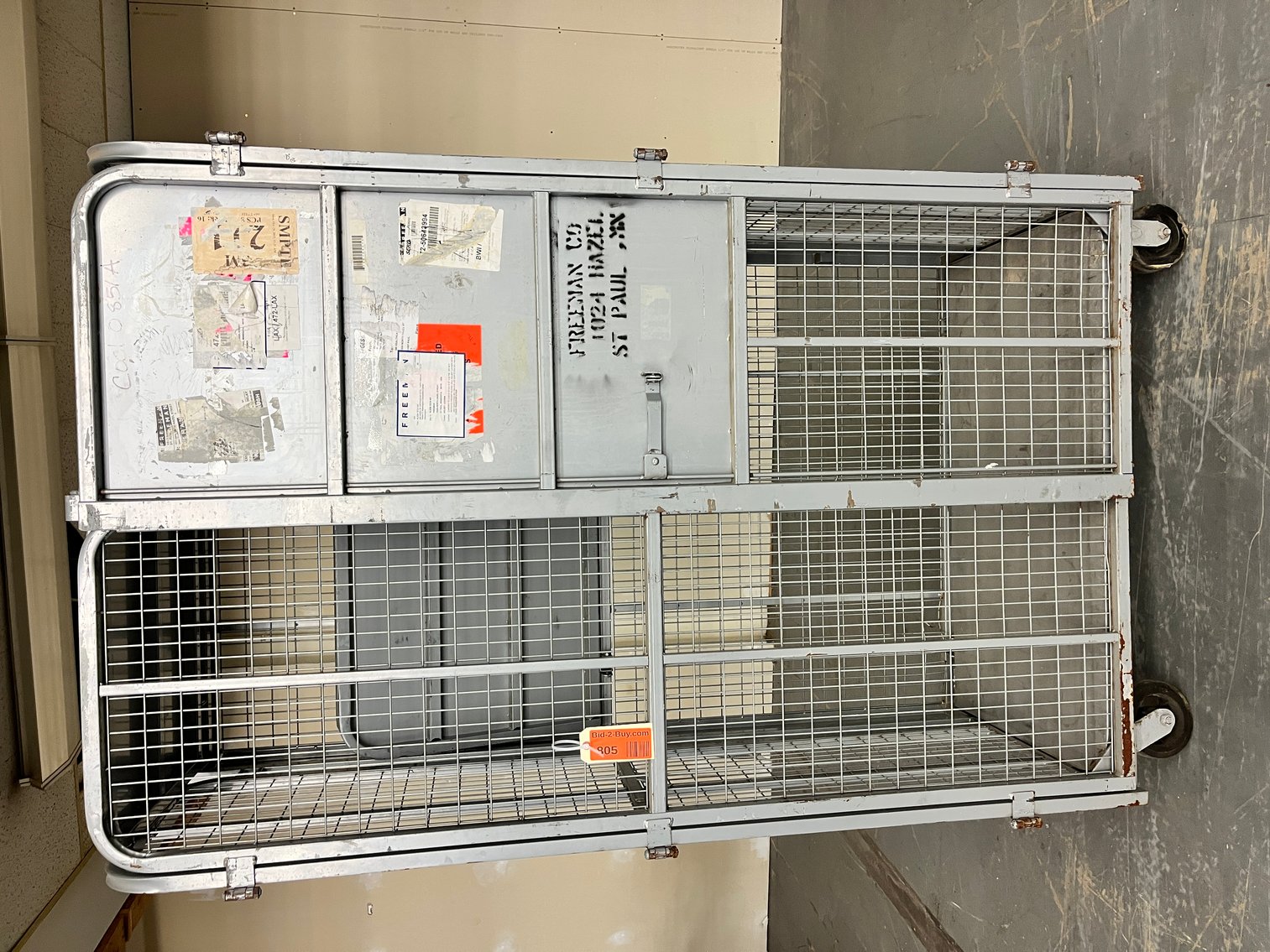 Warehouse Moving Auction: Pallet Racking, Cages, Tables