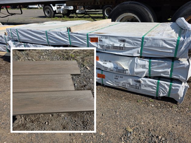 Image for 8' & 20' Deckorators Composite Deck Boards: Brown & Sandbar (141927)