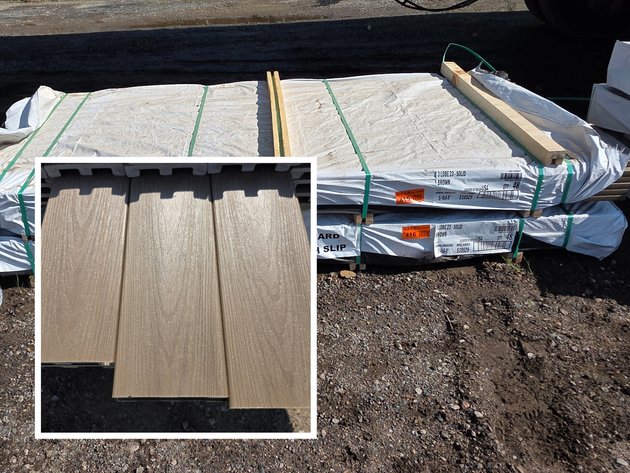 Image for 8' & 20' Deckorators Composite Deck Boards: Brown & Sandbar (141927)