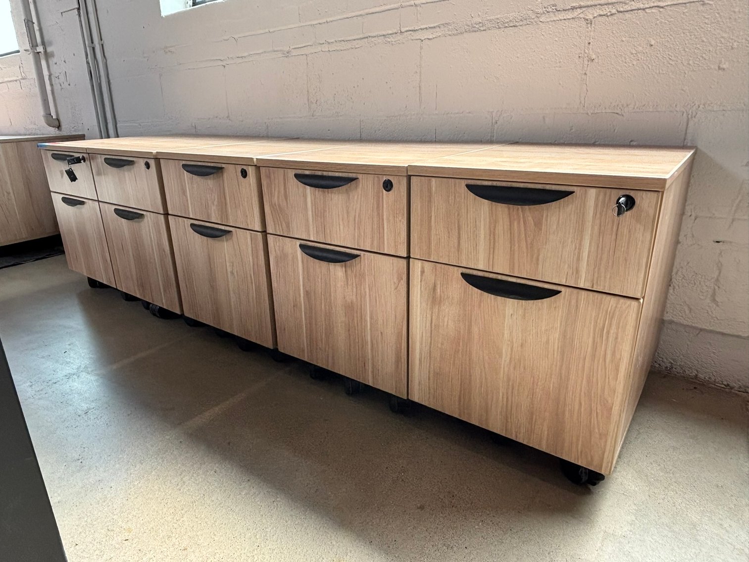 Complete Office Furniture Liquidation: Modular Desks, Monitors, Private Office Sets & More (147011)