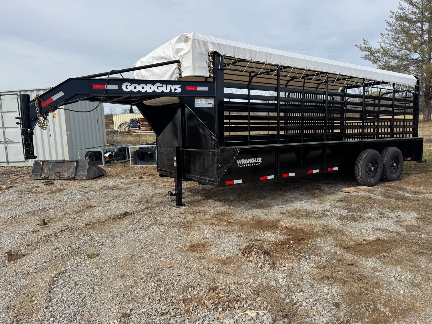 Image for New 2026 Good Guys Wrangler Gooseneck Stock Trailer