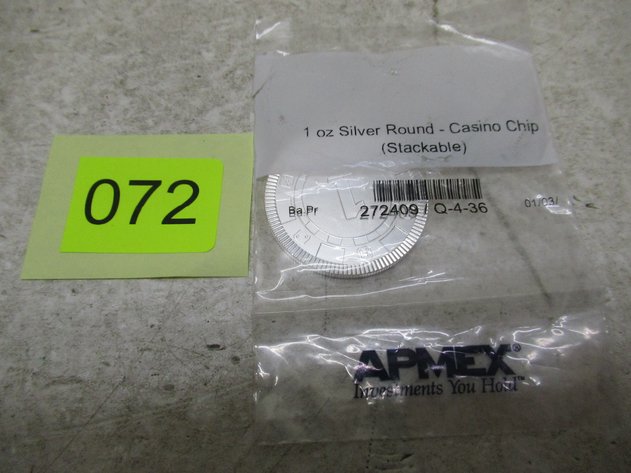 Image for 1oz Silver Round Casino Chip