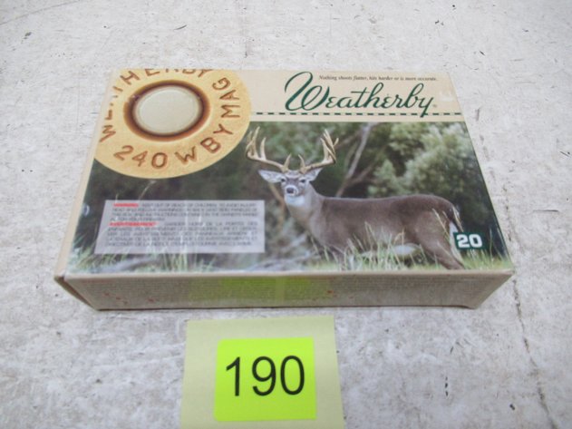 Image for Weatherby 240 WBY Mag Ammo