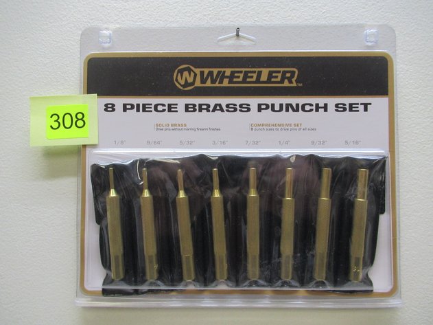 Image for Wheeler 8 Piece Brass Punch Set
