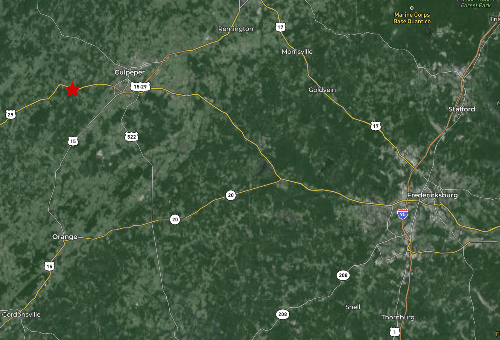 Image for 2 BR/1 BA Home on 2 +/- Acres w/Scenic Mountain Views in Culpeper County, VA--SELLING to the HIGHEST BIDDER!!