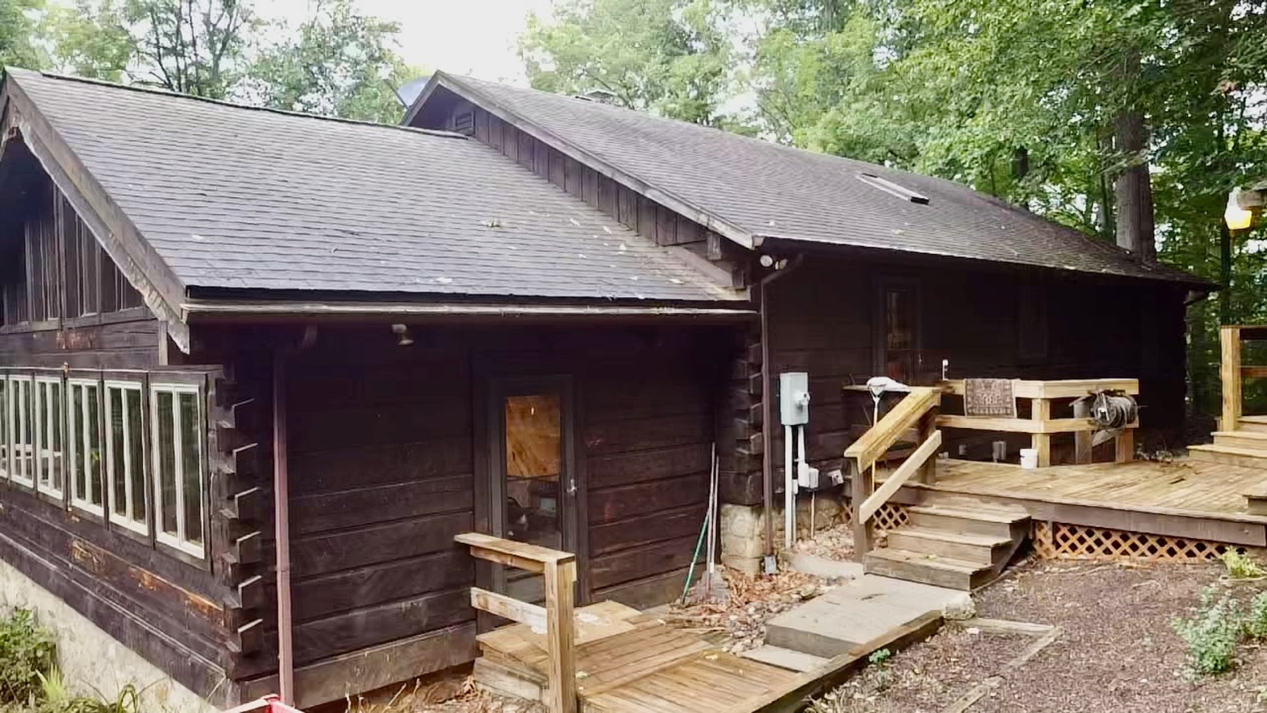 Image for 4 BR/2 BA Log Home on 7.9 +/- Acres w/400' +/- of Rapidan River Frontage & 2 Shops/Garages--Madison County, VA