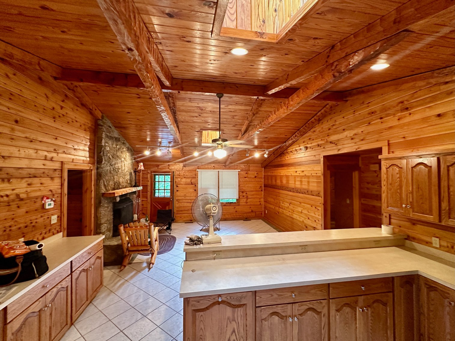 Image for 4 BR/2 BA Log Home on 7.9 +/- Acres w/400' +/- of Rapidan River Frontage & 2 Shops/Garages--Madison County, VA