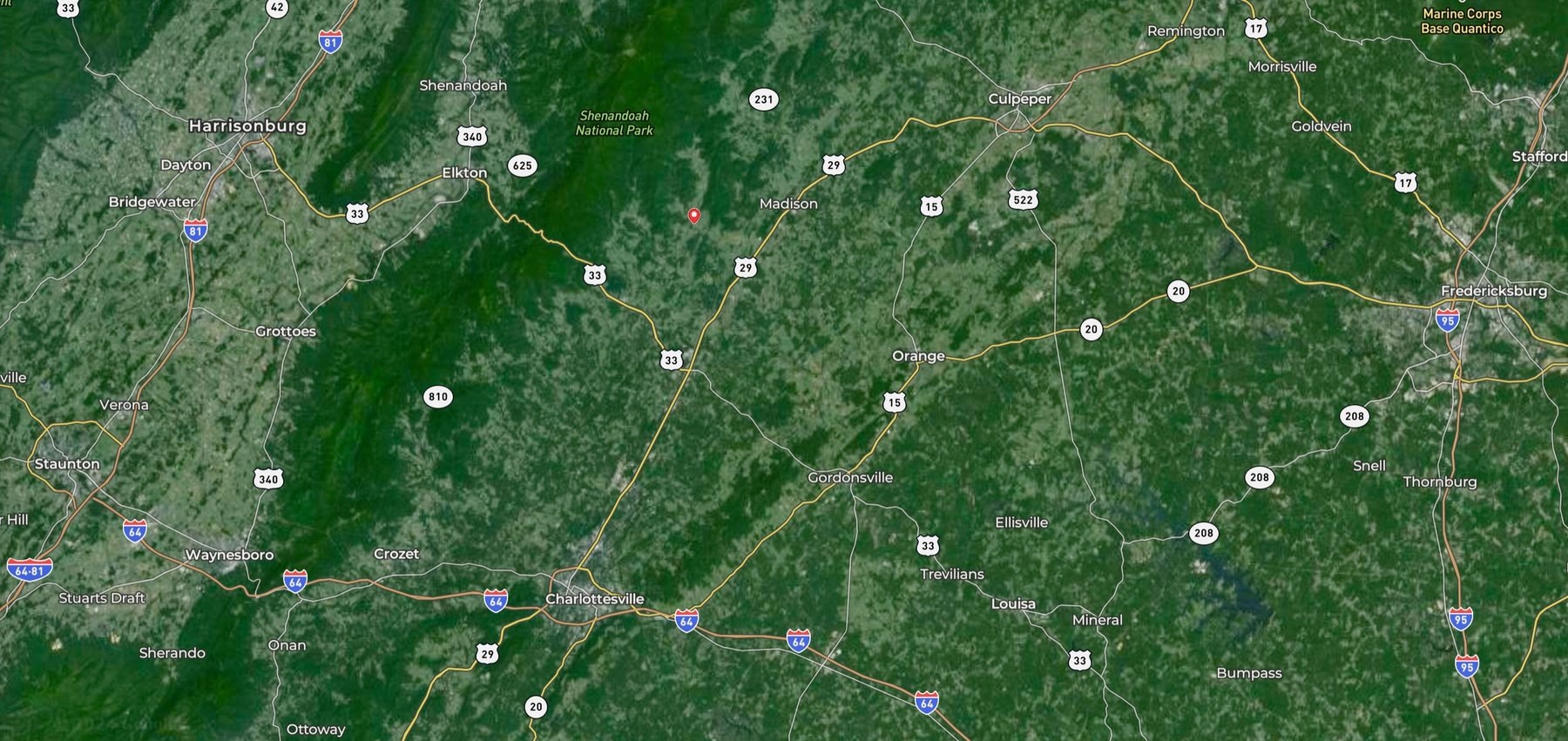 Image for 4 BR/2 BA Log Home on 7.9 +/- Acres w/400' +/- of Rapidan River Frontage & 2 Shops/Garages--Madison County, VA