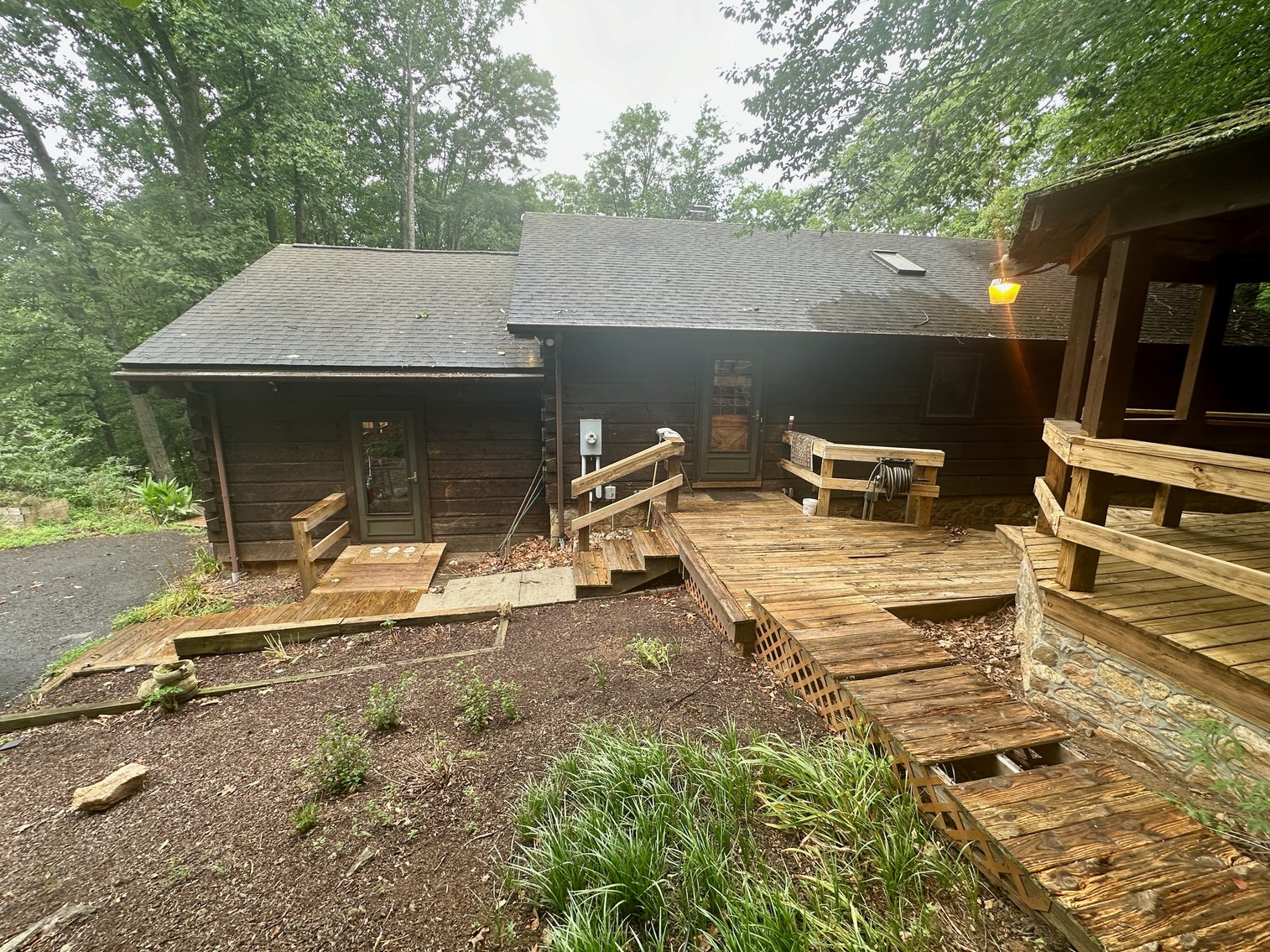 Image for 4 BR/2 BA Log Home on 7.9 +/- Acres w/400' +/- of Rapidan River Frontage & 2 Shops/Garages--Madison County, VA
