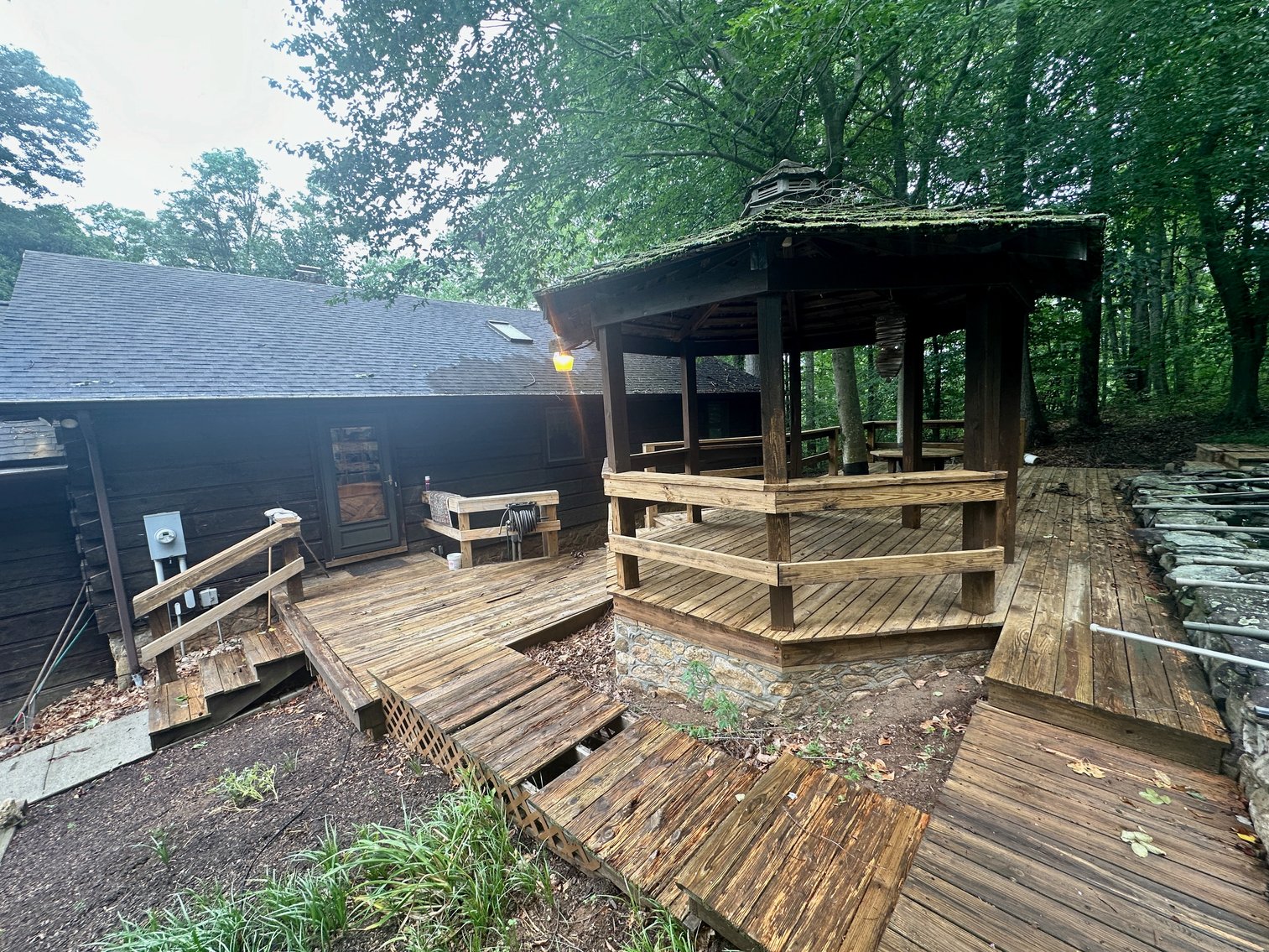 Image for 4 BR/2 BA Log Home on 7.9 +/- Acres w/400' +/- of Rapidan River Frontage & 2 Shops/Garages--Madison County, VA