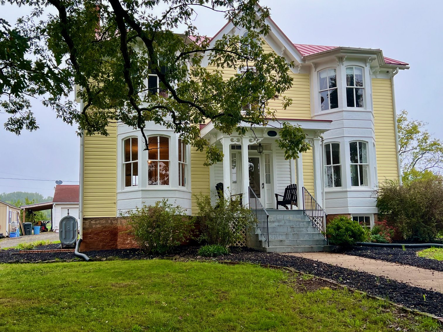 Image for 4 BR/4 BA Victorian/Queen Anne Style Farm House:  Detached Garages/Shops w/Apartment, Pond & Pool on 10.5 +/- Acres in Fauquier County, VA