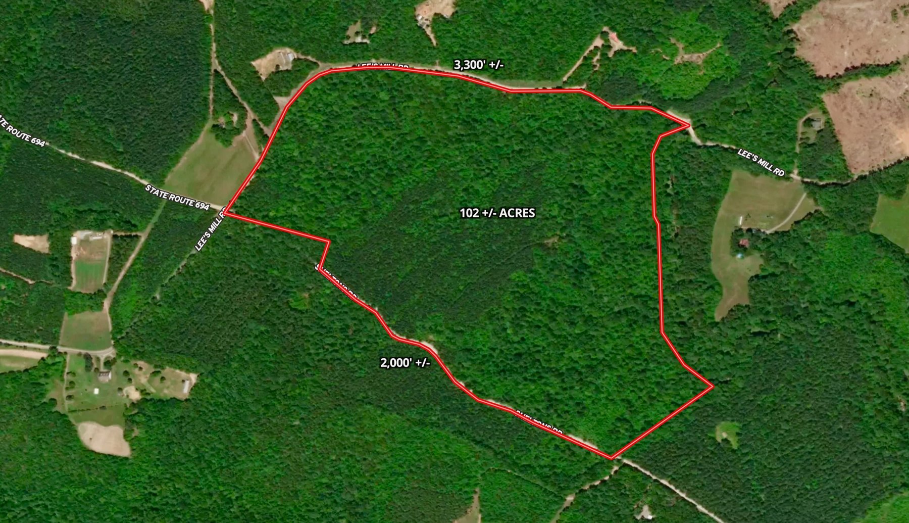 Image for 102 +/- Acre Timber Tract w/Large Amount of Frontage on 2 Roads--Lunenburg County, VA