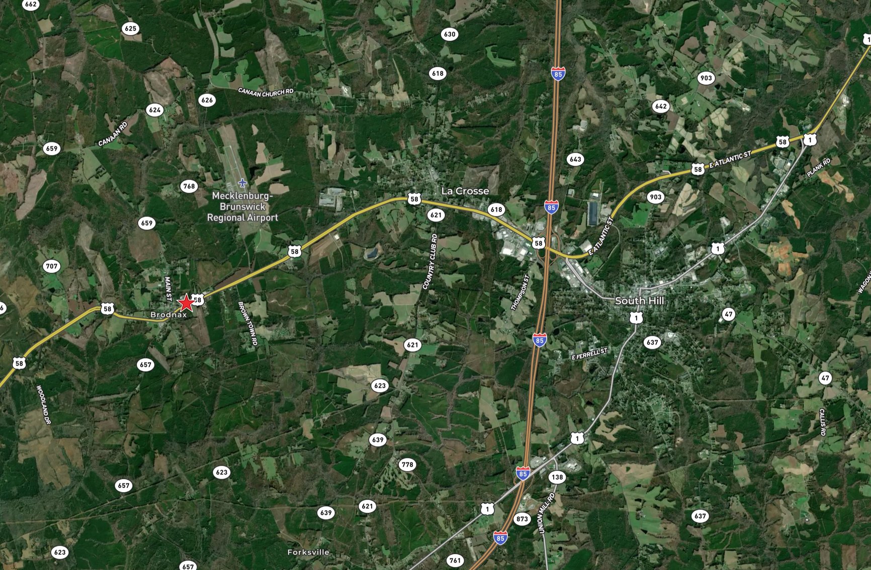 Image for 1.2 +/- Acres Zoned Commercial/Industrial w/Dual Road Frontage in Mecklenburg County, VA--SELLING to the HIGHEST BIDDER via ONLINE ONLY BIDDING!!