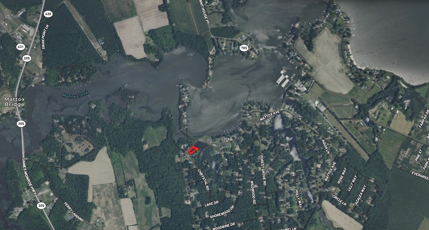 Image for 3 BR/2 BA Brick Home w/Basement Fronting Pond & Views of Mattox Creek in Colonial Beach, VA--SELLING to the HIGHEST BIDDER!!