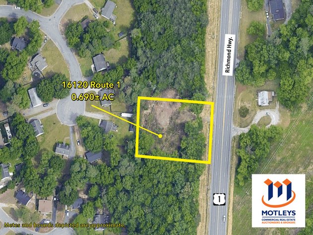 Image for SOLD! Multi-Property Public Auction | In Person & Online | Commercial Lot | Buildable | 0.69± AC | 16120 Route 1 | Colonial Heights, VA