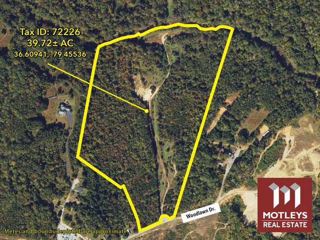Image for SOLD! | Public Auction | Estate Settlement | Day 1 – Live & Online | Buildable Residential Lot | 39.72± AC | Zoned SRR | Woodlawn Drive | City of Danville, VA