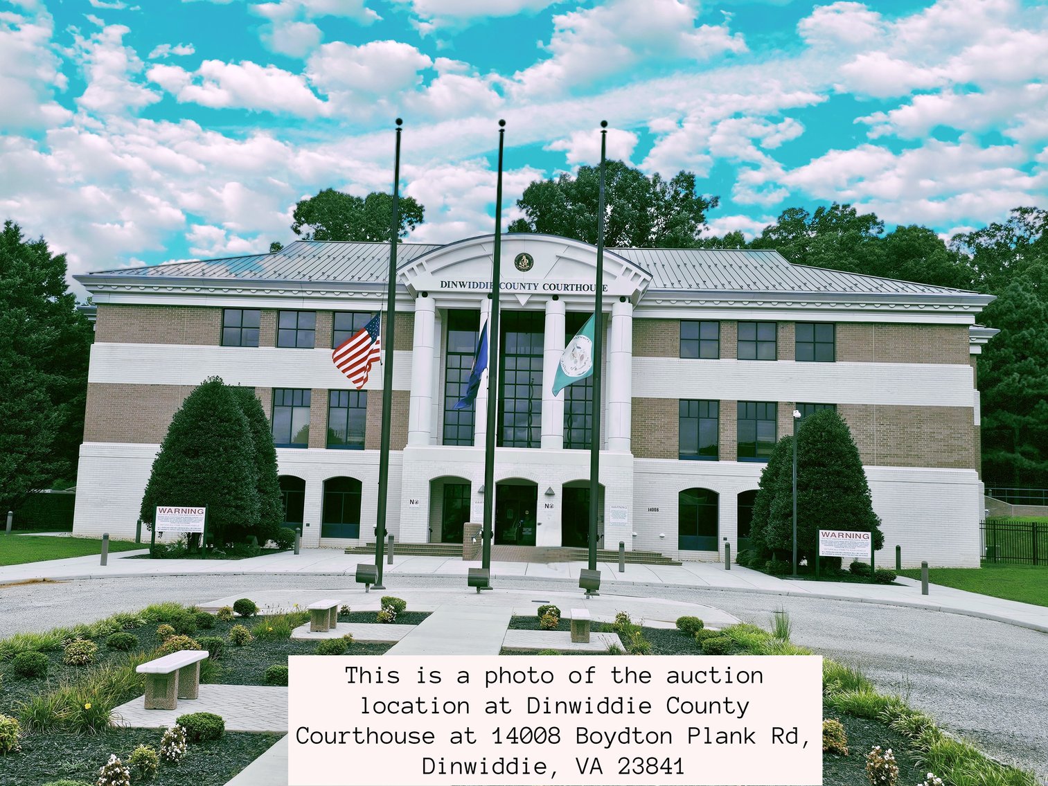 Image for Public Trustee Auction | 2-Story Garage / Warehouse | Built in 2022! | 9,435± SF | Zoned B-2 | Adjacent to Dinwiddie Airport | 6751 Beck Chappell Drive | Dinwiddie, VA