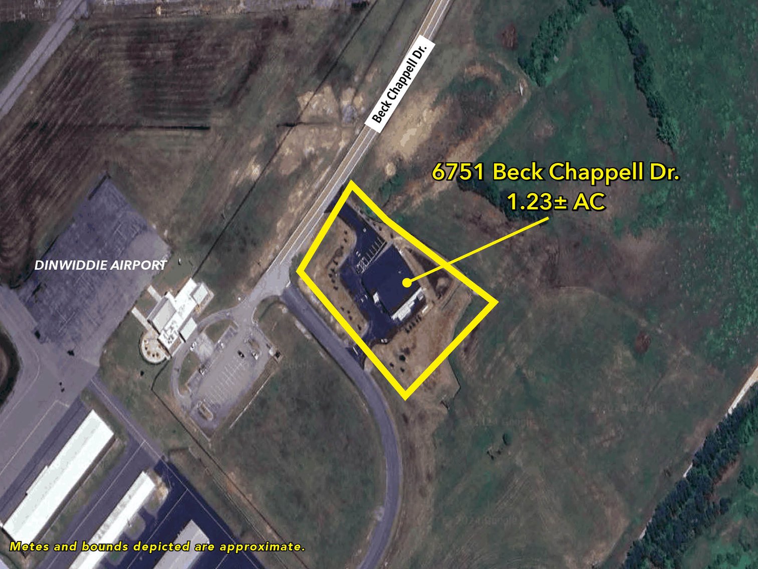 Image for Public Trustee Auction | 2-Story Garage / Warehouse | Built in 2022! | 9,435± SF | Zoned B-2 | Adjacent to Dinwiddie Airport | 6751 Beck Chappell Drive | Dinwiddie, VA