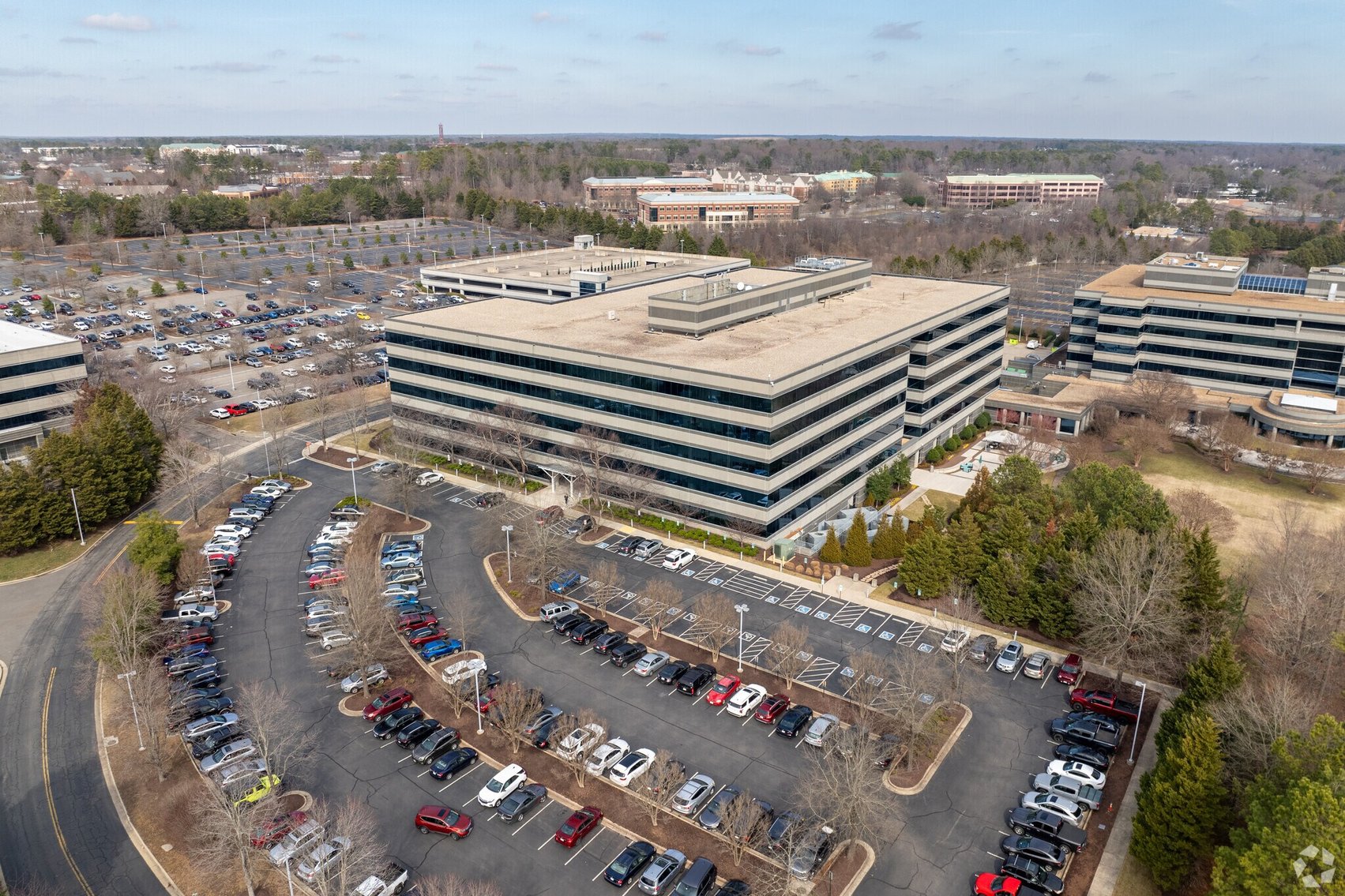 Image for Public Auction | 382,579± SF, 5-Story Office Building located in the West End of Henrico County | Parking Deck | Situated on 18.168± AC | 9954 Mayland Drive | Henrico, VA