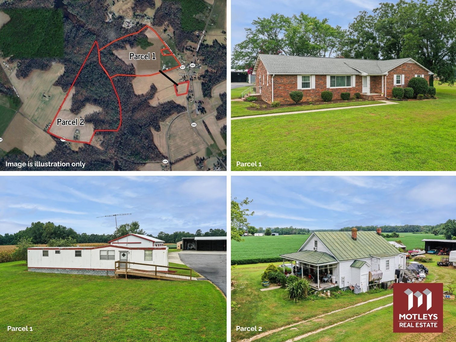 Image for SOLD! | 120± Acres Offered in Two Parcels with Farm Land & Timber, Main House, & Rental Properties | Real Estate from the John F. Dawson Trust | Callao, VA