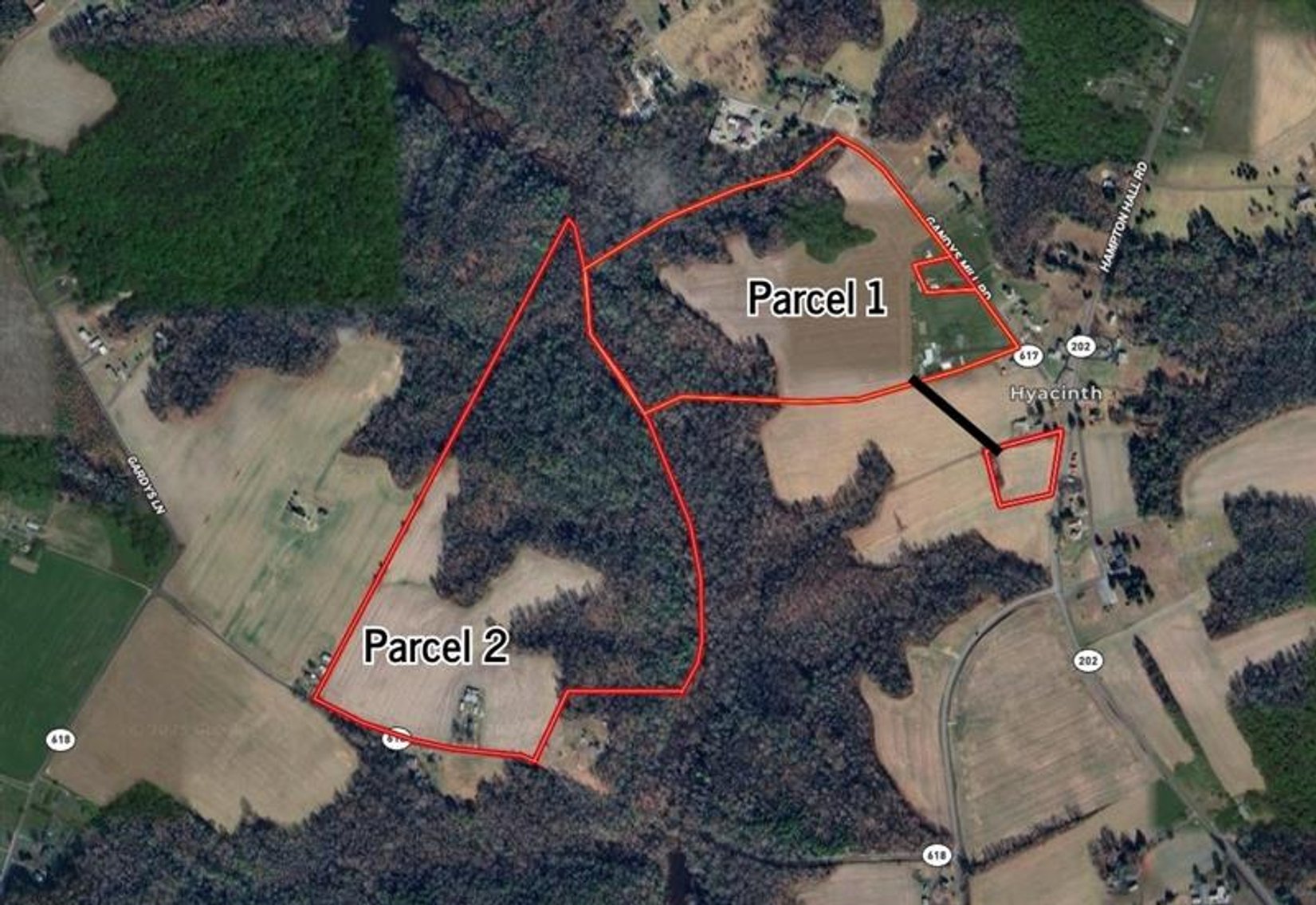 Image for SOLD! | 120± Acres Offered in Two Parcels with Farm Land & Timber, Main House, & Rental Properties | Real Estate from the John F. Dawson Trust | Callao, VA